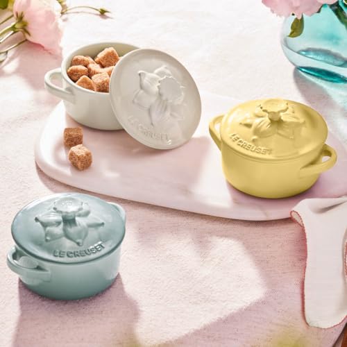 ルクルーゼ　スタッキングフラワーコンテナーズ&レンゲ3点セット♪ ルクルーゼ スタッキングフラワーコンテナーズ&レンゲ3点セット